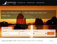 Tablet Screenshot of halong-bay-tour.com